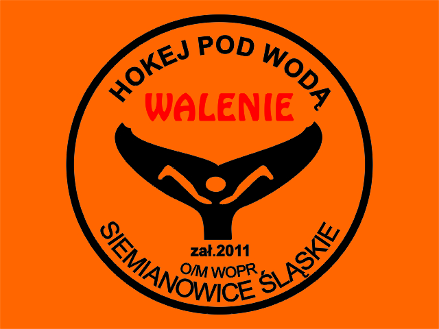 Hokej pod wodą Walenie nowe logo